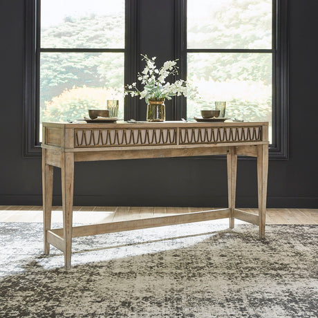 Liberty Furniture Devonshire - Console Bar Table - Weathered Sandstone | Meri Furniture