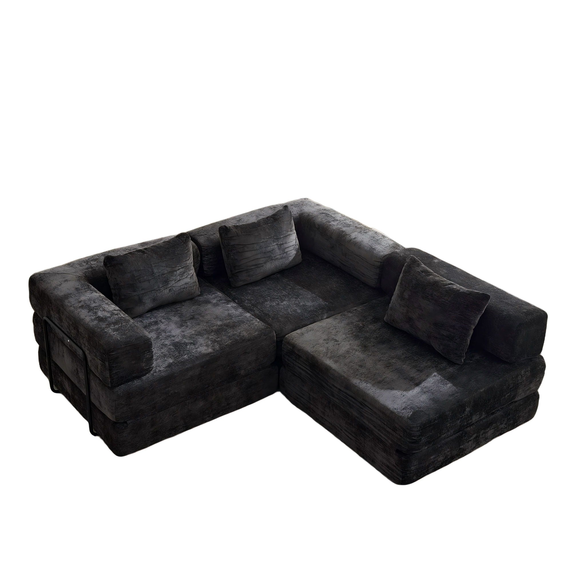 Convertible Floor Sofa Bed, Boneless Modular Sectional Sofa For Living Room
