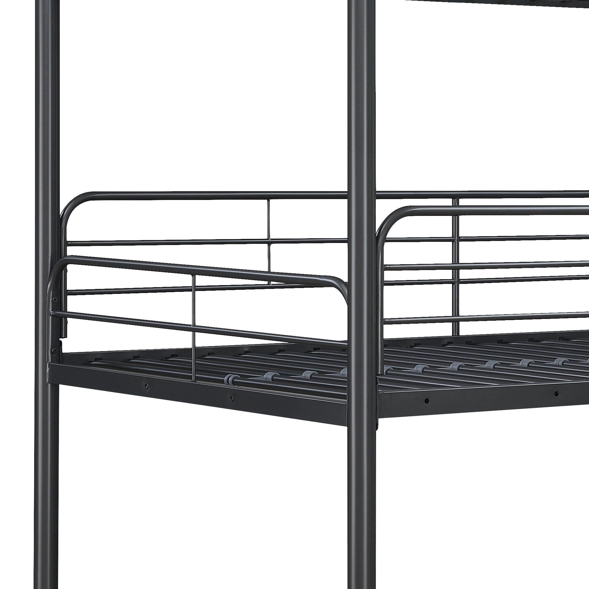 Modern Triple Bunk Bed, Durable Metal Frame