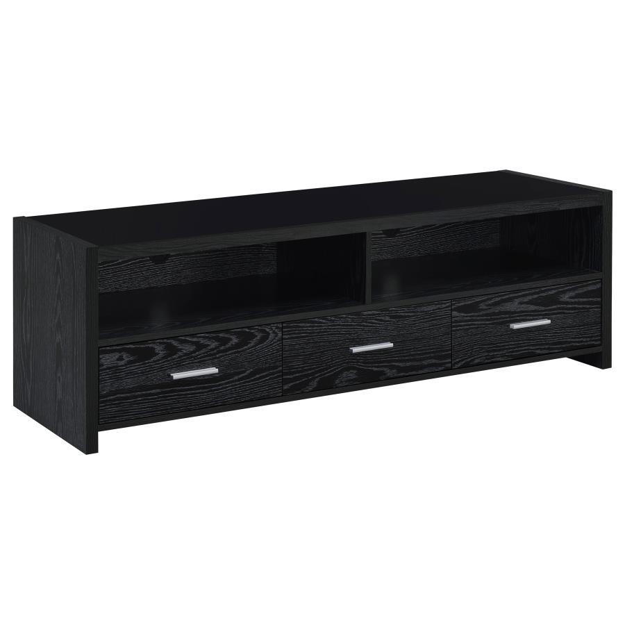 Coaster Fine Furniture Alton - 3-drawer Black Oak TV Console | Meri Furniture