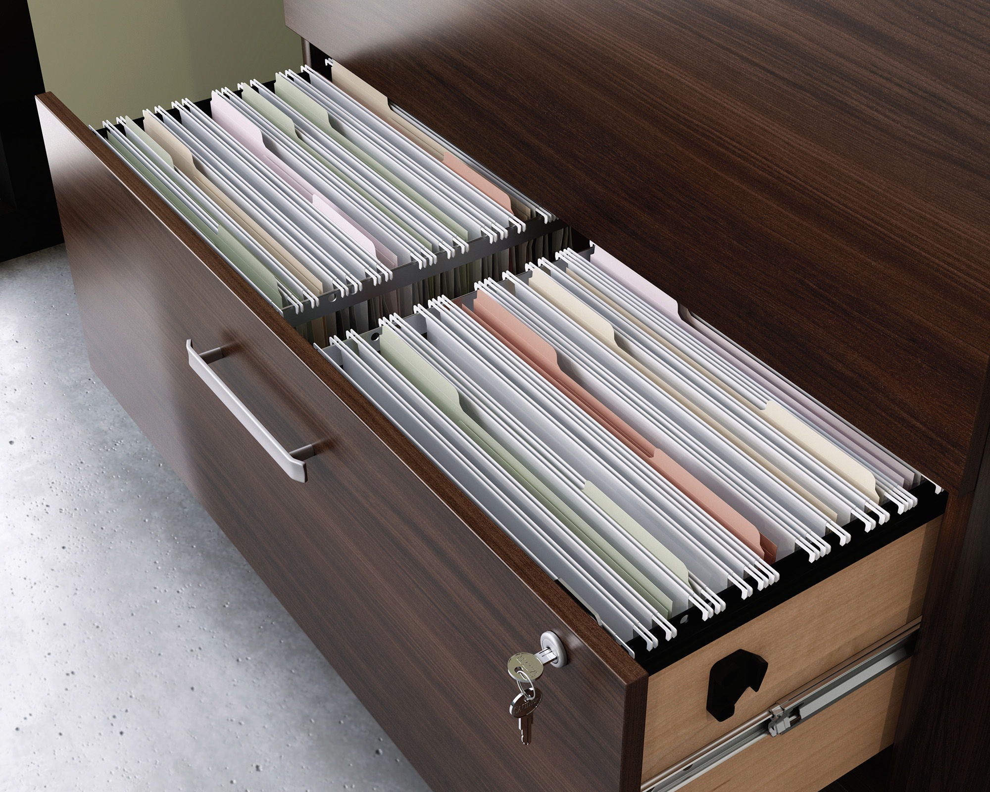 2-Drawer Lateral File Cabinet in Noble Elm
