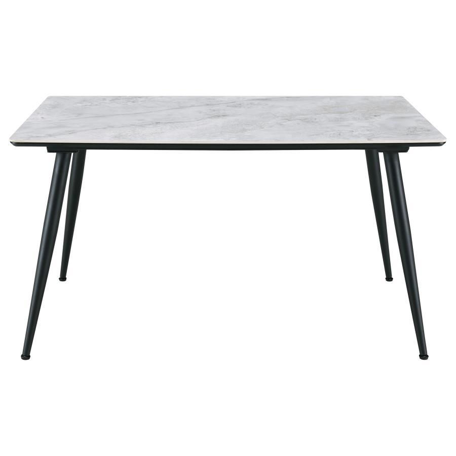 Coaster Fine Furniture Dennison - 5 Piece Rectangular Dining Table Set - Gray | Meri Furniture