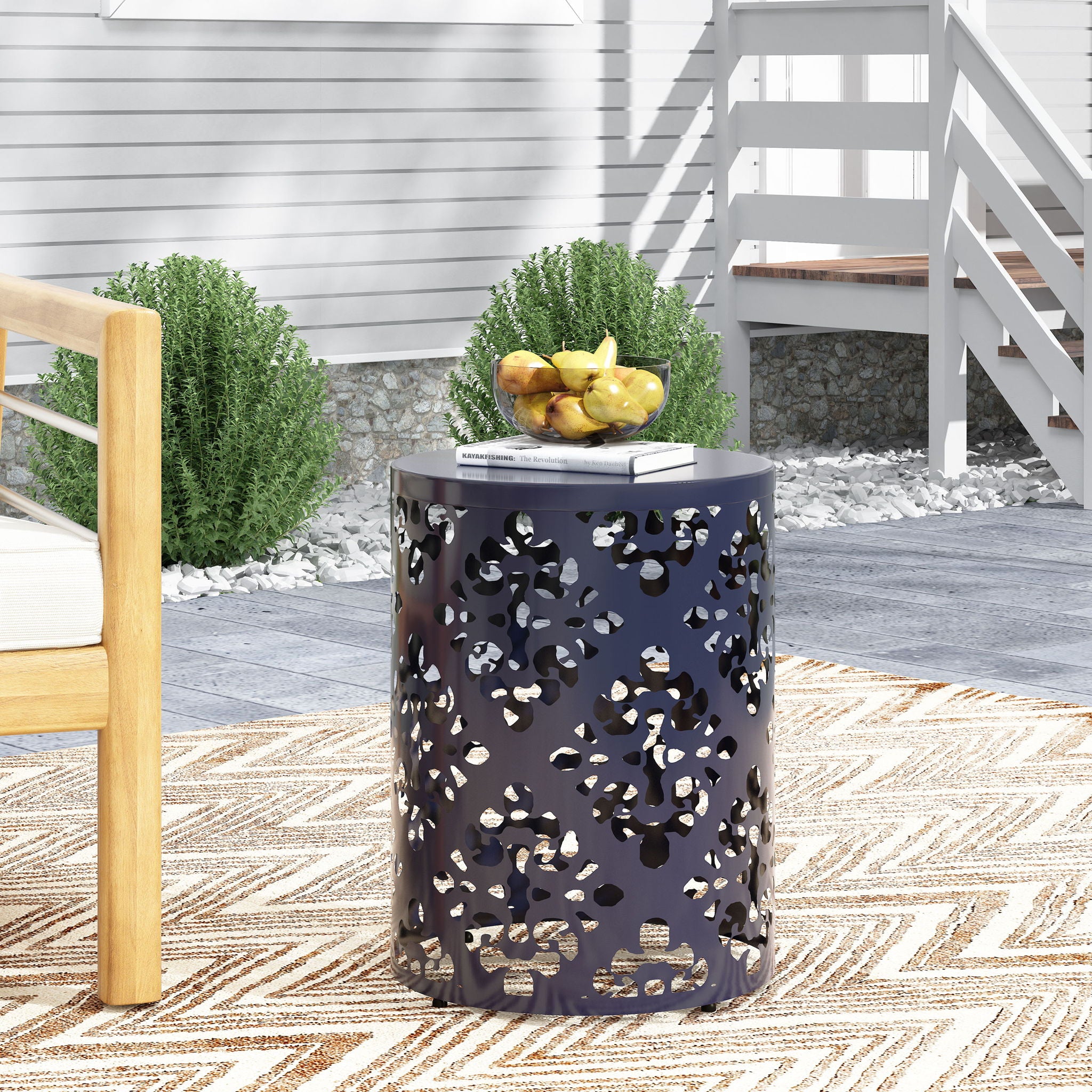 Outdoor Metal Modern Design End Table