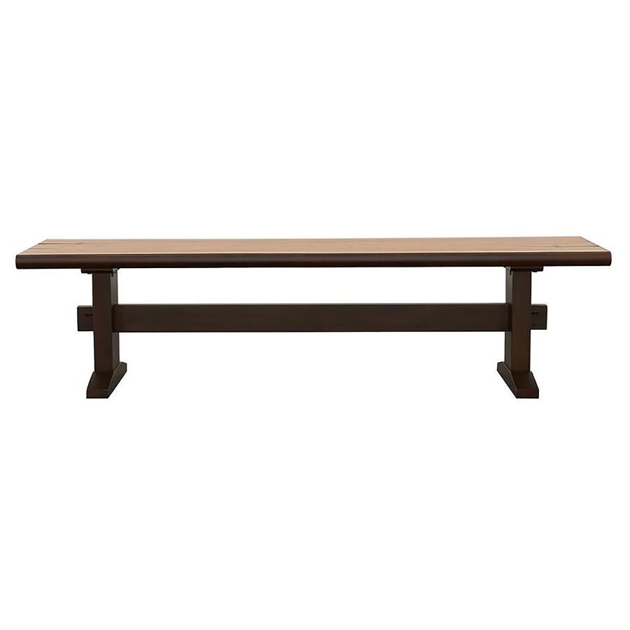 Coaster Fine Furniture Bexley - Wood Dining Bench - Natural Honey And Smokey Black | Meri Furniture