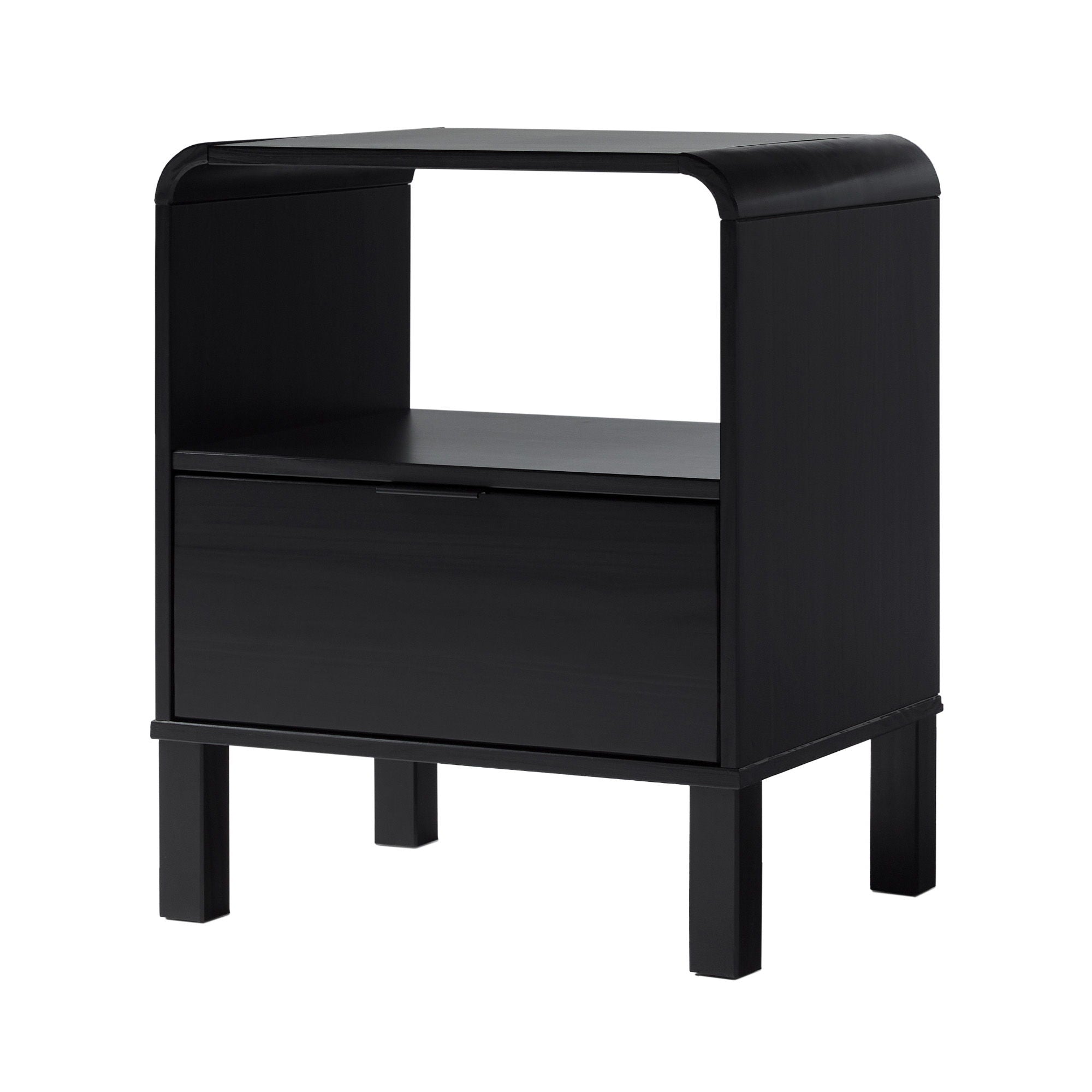 Modern Minimalist Curved Top Nightstand