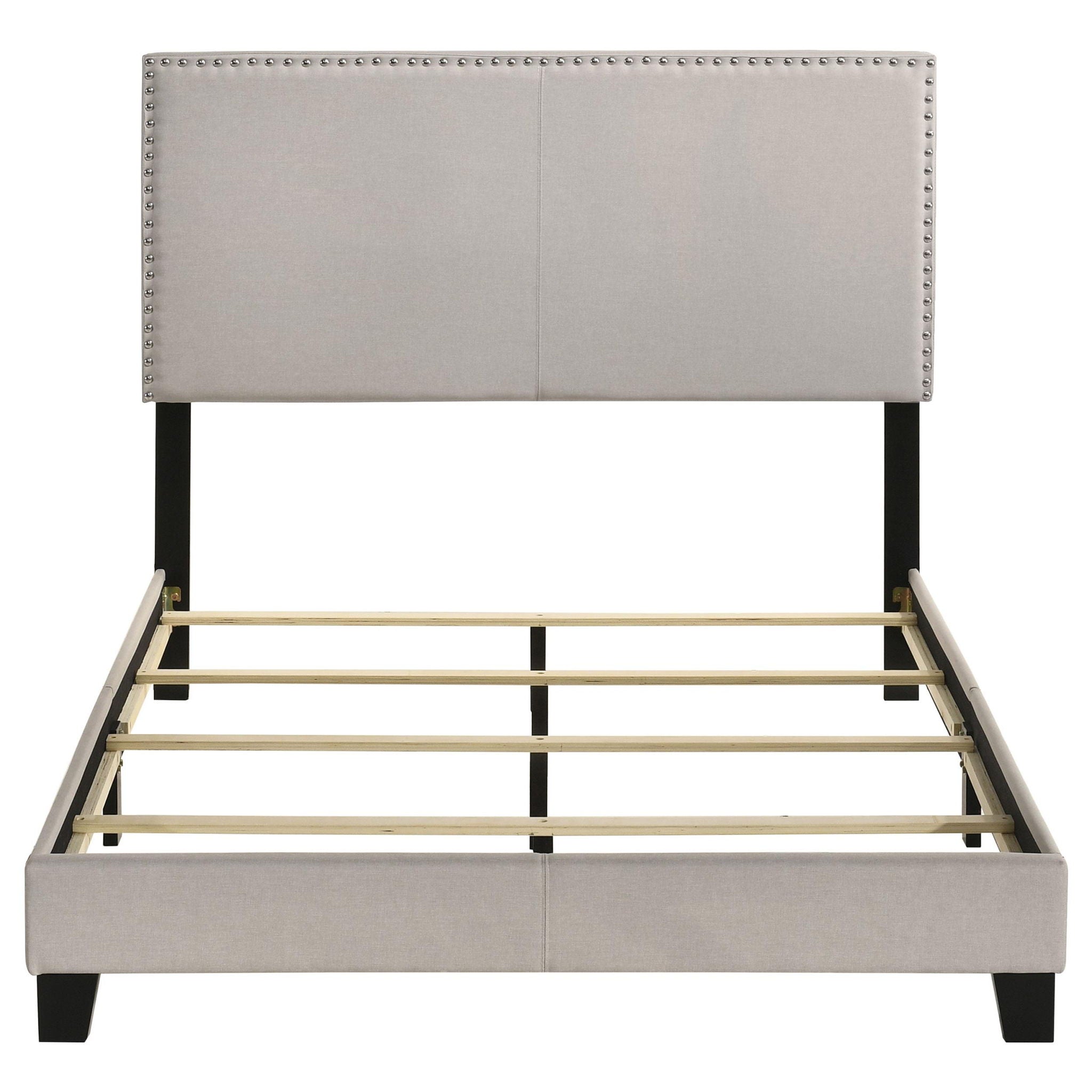 Boyd Upholstered Full Panel Bed Ivory