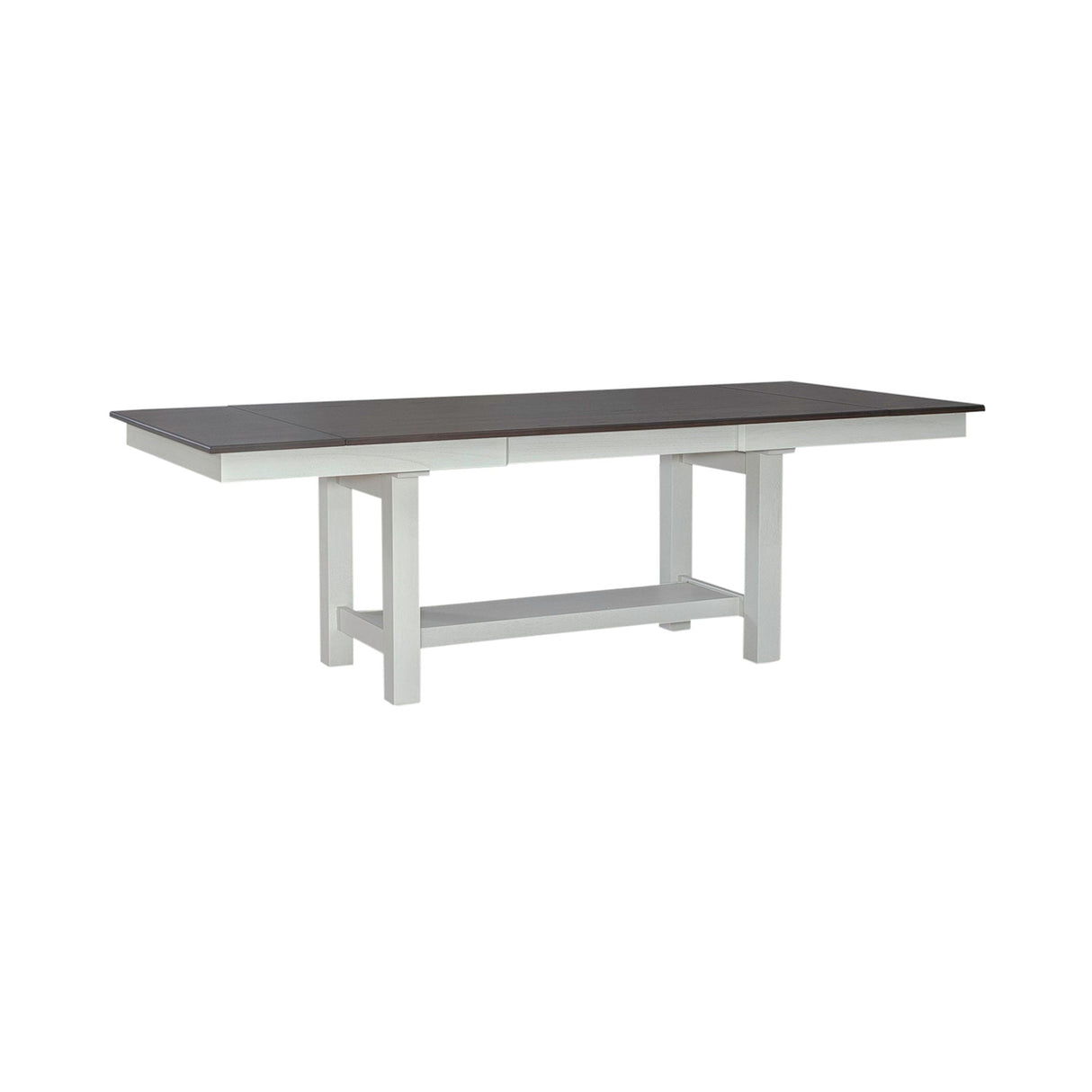Liberty Furniture Brook Bay - Trestle Table - White & Brown | Meri Furniture