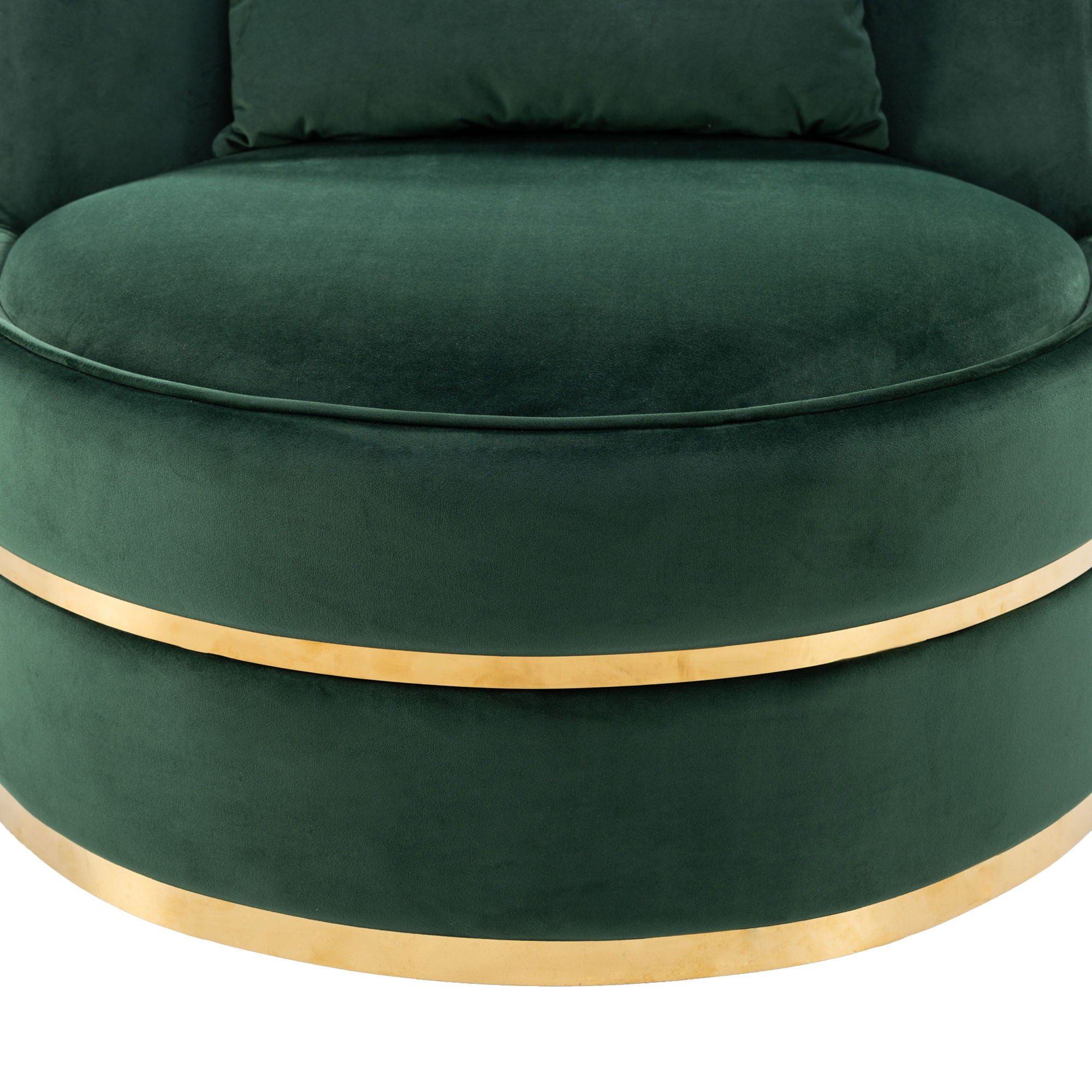 360 Degree Swivel Over Sized Upholstered Barrel Chair