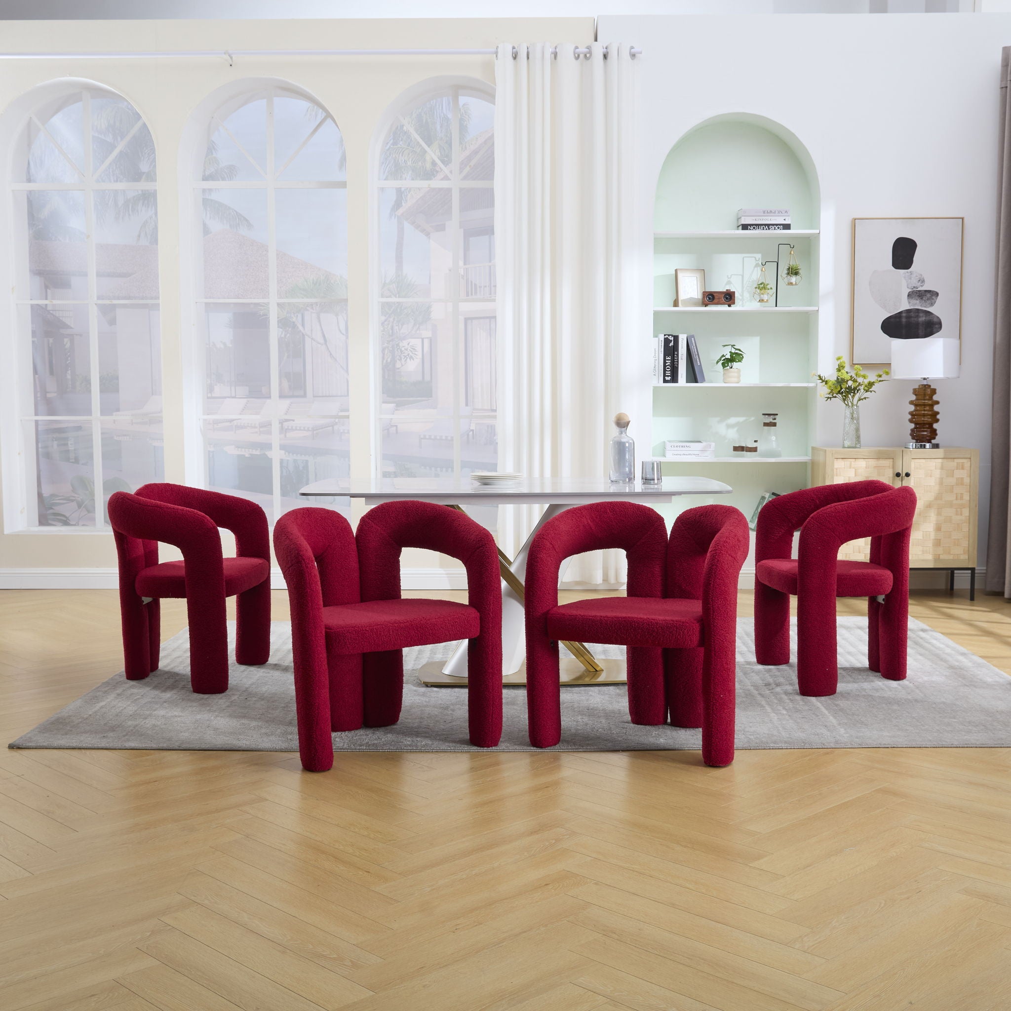 Coolmore Contemporary Designed Accent / Dining Chair With Armrests