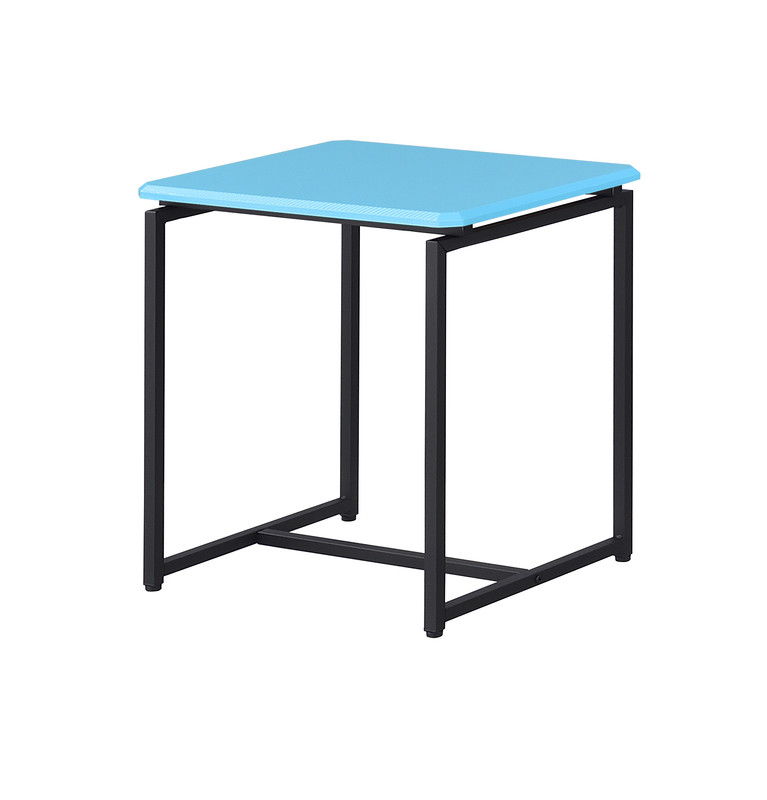 GT 3 Piece Blue Carbon Fiber Wrap 39.5"W Coffee Table and End Table Set