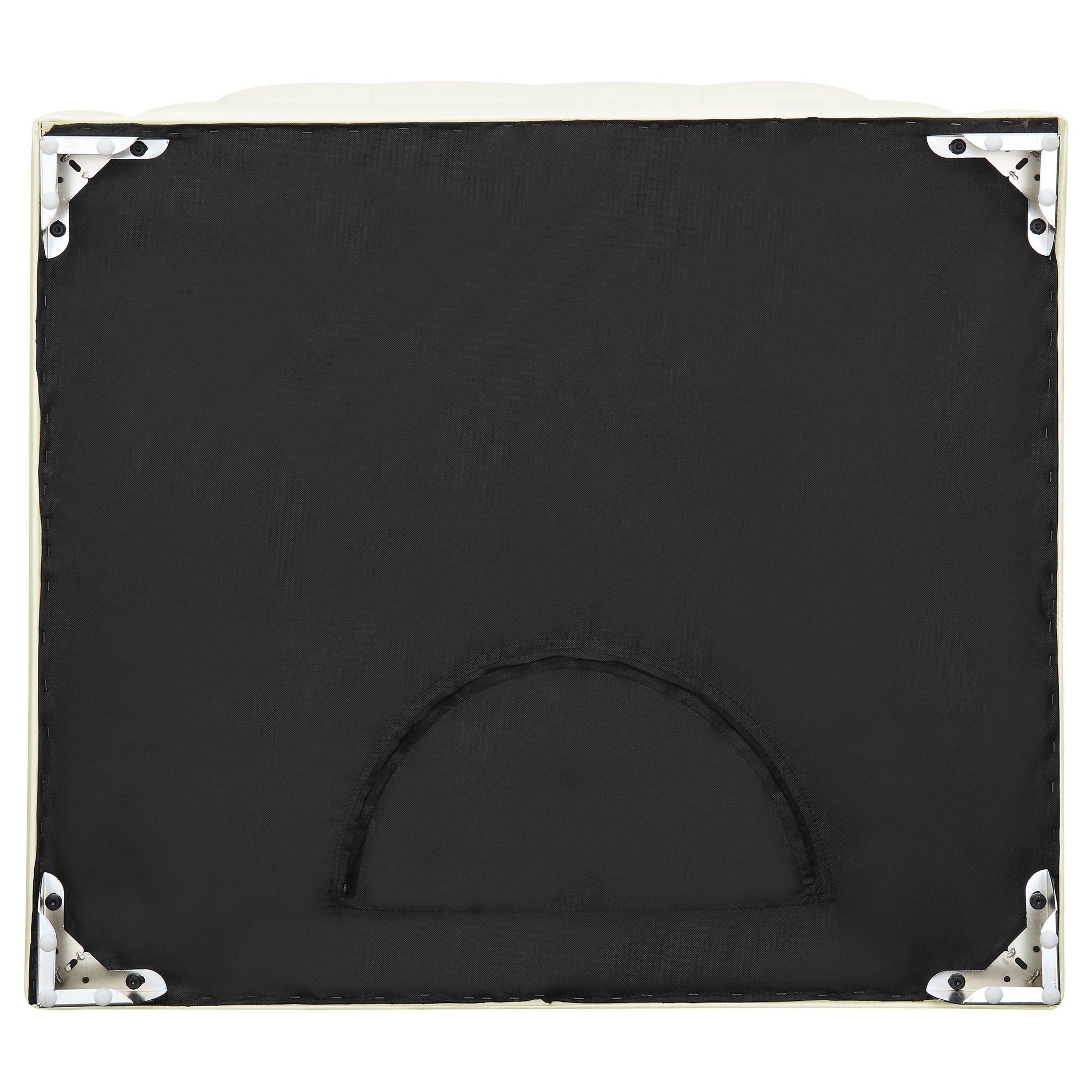 Cordelia - Square Ottoman - White