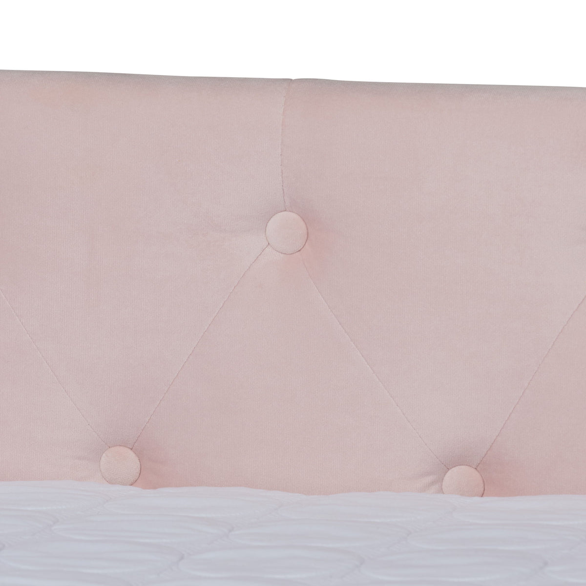 Larkin Modern and Contemporary Pink Velvet Fabric Upholstered Full Size Daybed with Trundle