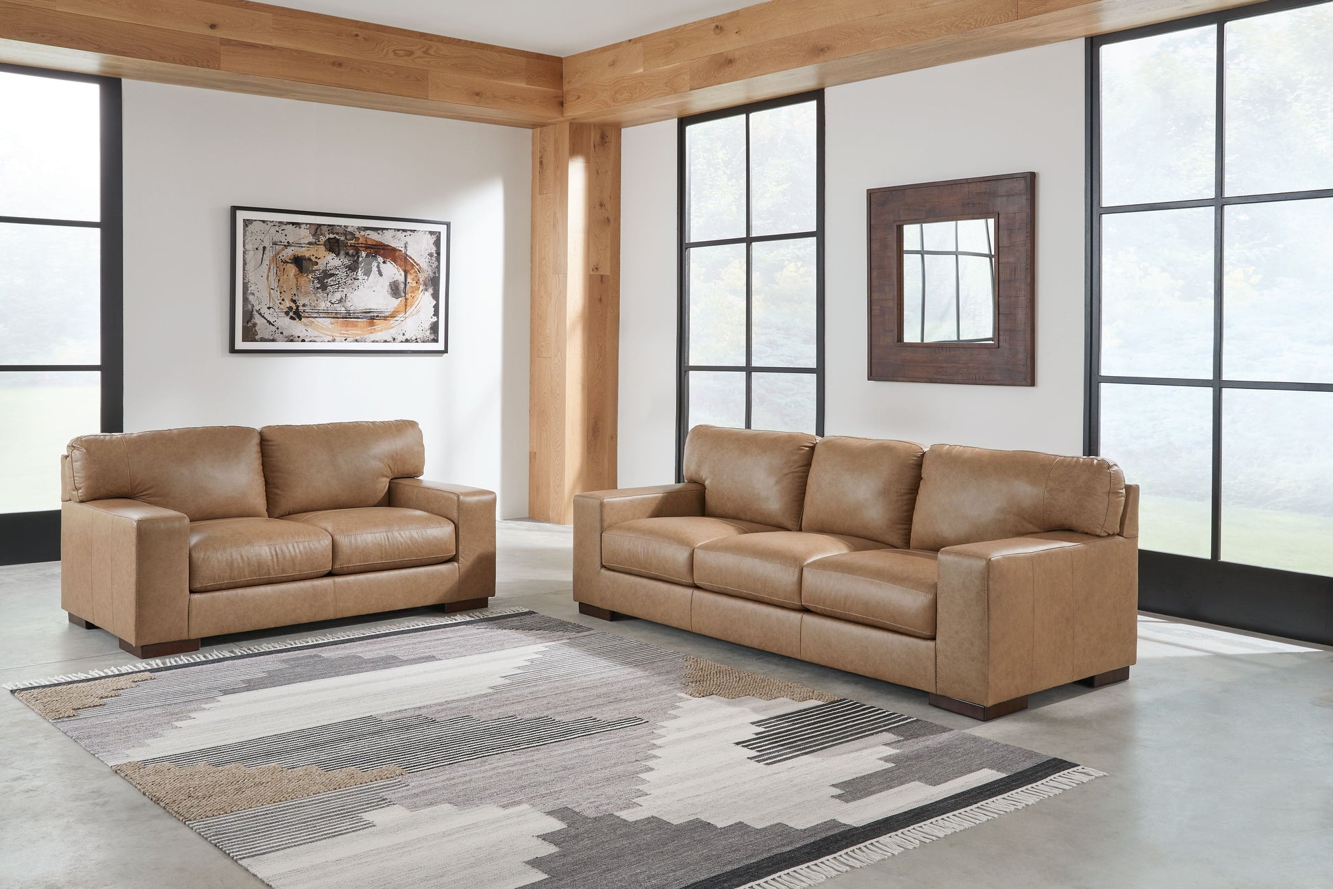 Signature Design by Ashley® Lombardia - Tumbleweed - 2 Pc. - Sofa, Loveseat | Meri Furniture
