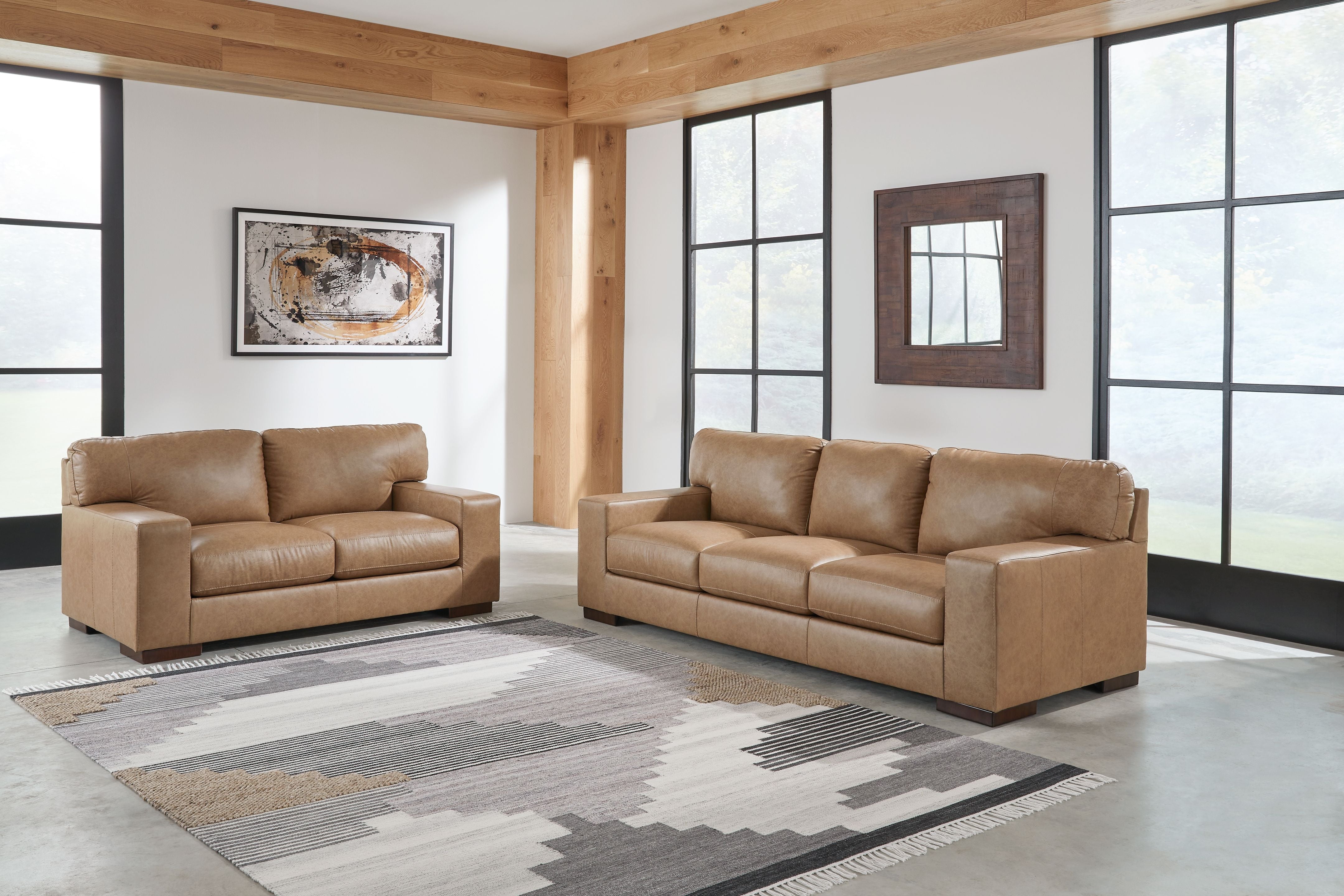 Signature Design by Ashley® Lombardia - Tumbleweed - 2 Pc. - Sofa, Loveseat | Meri Furniture
