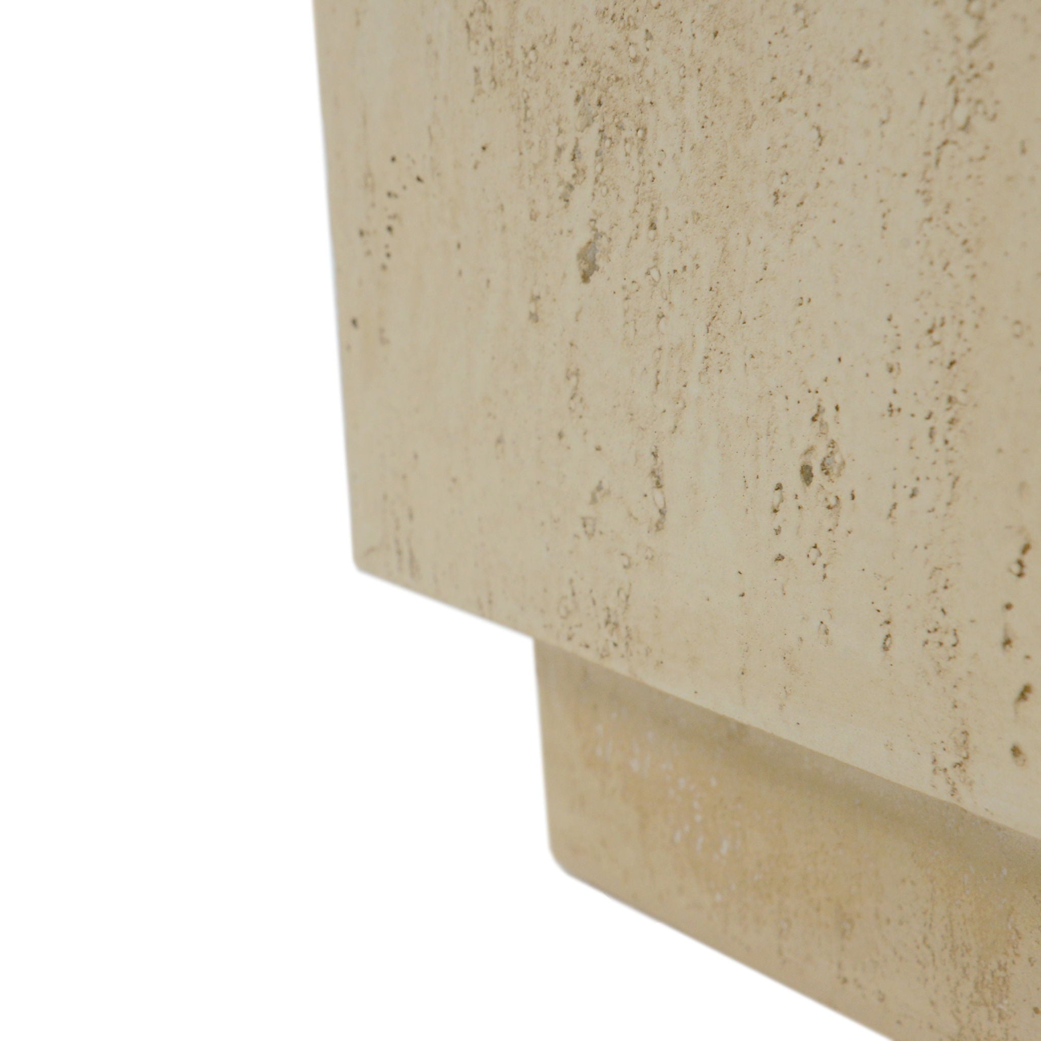 Hexagonal Archaistic Side Table High Quality Magnesium Oxide - Antique Brown