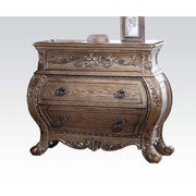 ACME The Ragenardus nightstand is an impeccable example of truly memorable luxurious traditional design. | Meri Furniture