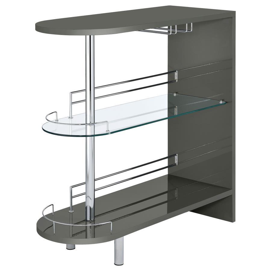 Coaster Fine Furniture Adolfo - Rectangular 2-Tier Home Bar Table | Meri Furniture
