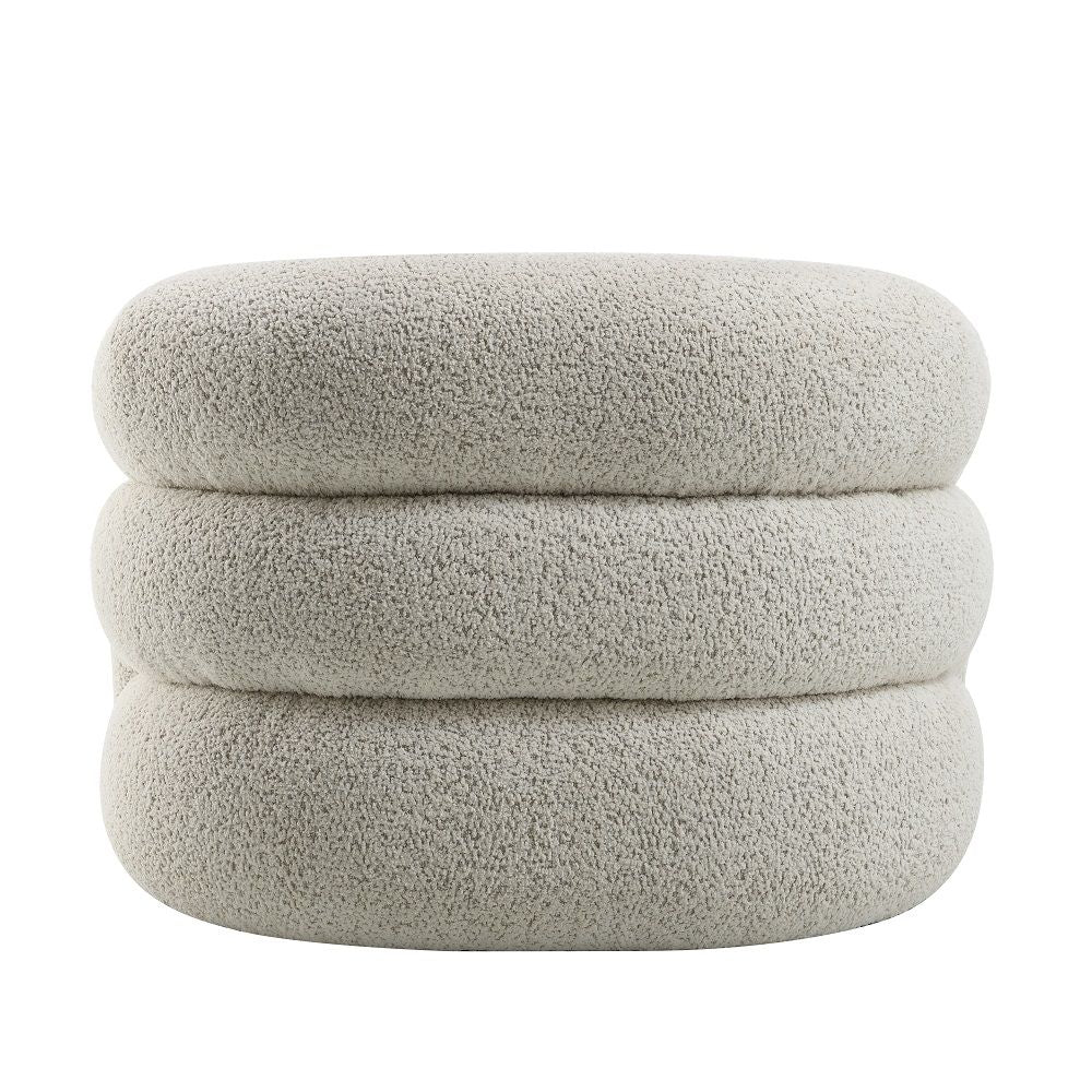 Irma - Chair With Swivel - Gray Boucle