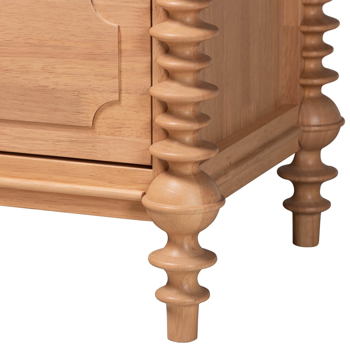 Neviah 2-Drawer Nightstand, Beech Brown