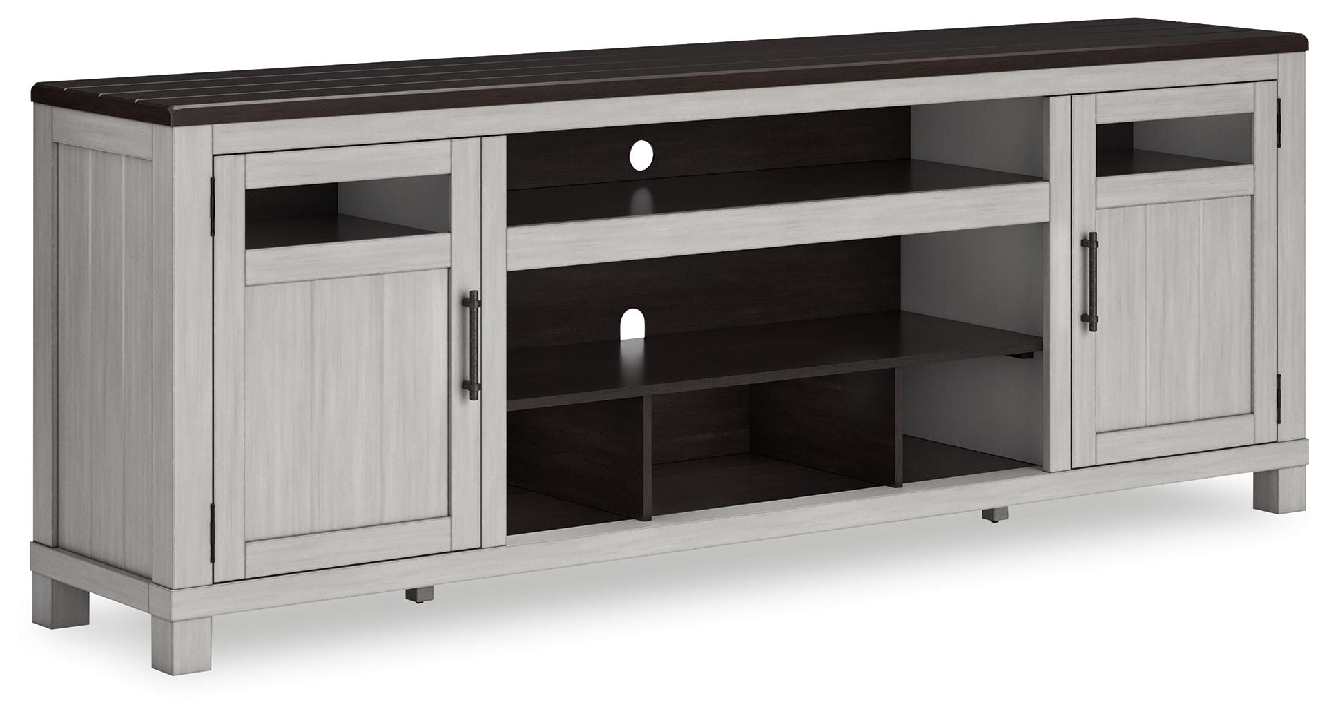 Signature Design by Ashley® Darborn - Gray / Brown - XL TV Stand W/Fireplace Option | Meri Furniture