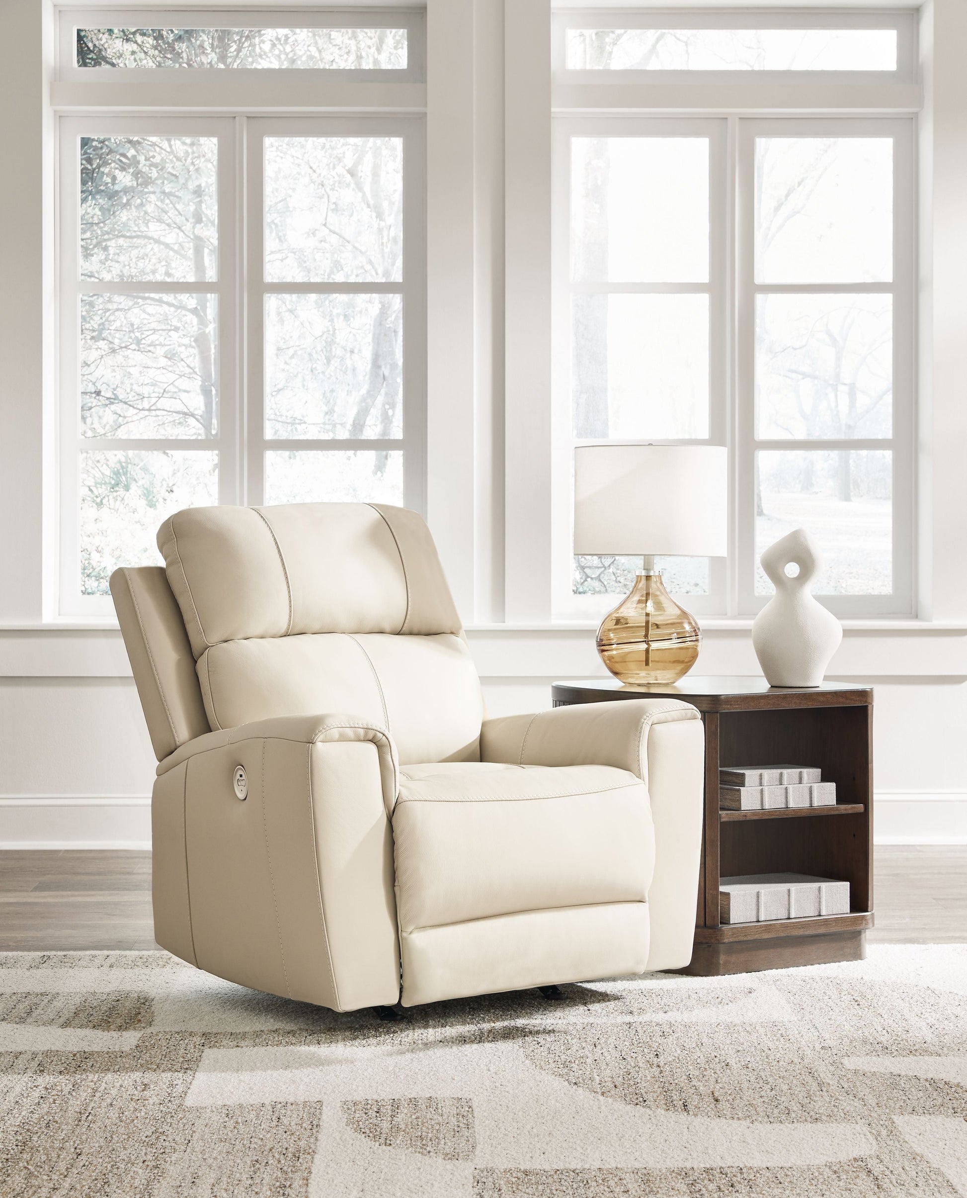 Signature Design by Ashley® Dahlmoore - Almond - Power Rocker Recliner | Meri Furniture