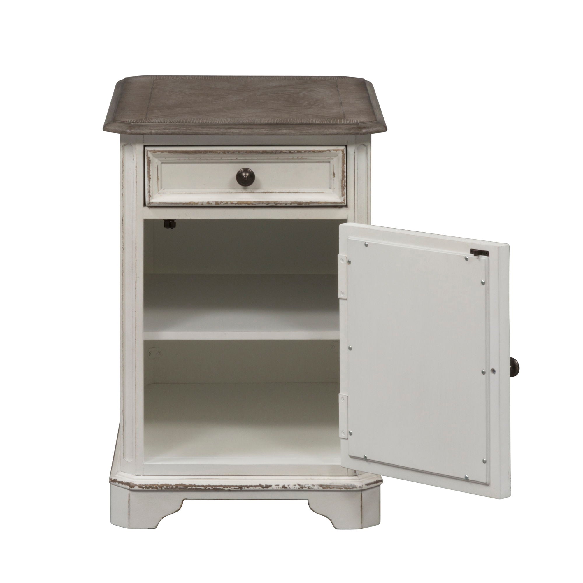 Magnolia Manor - Chair Side Table - White