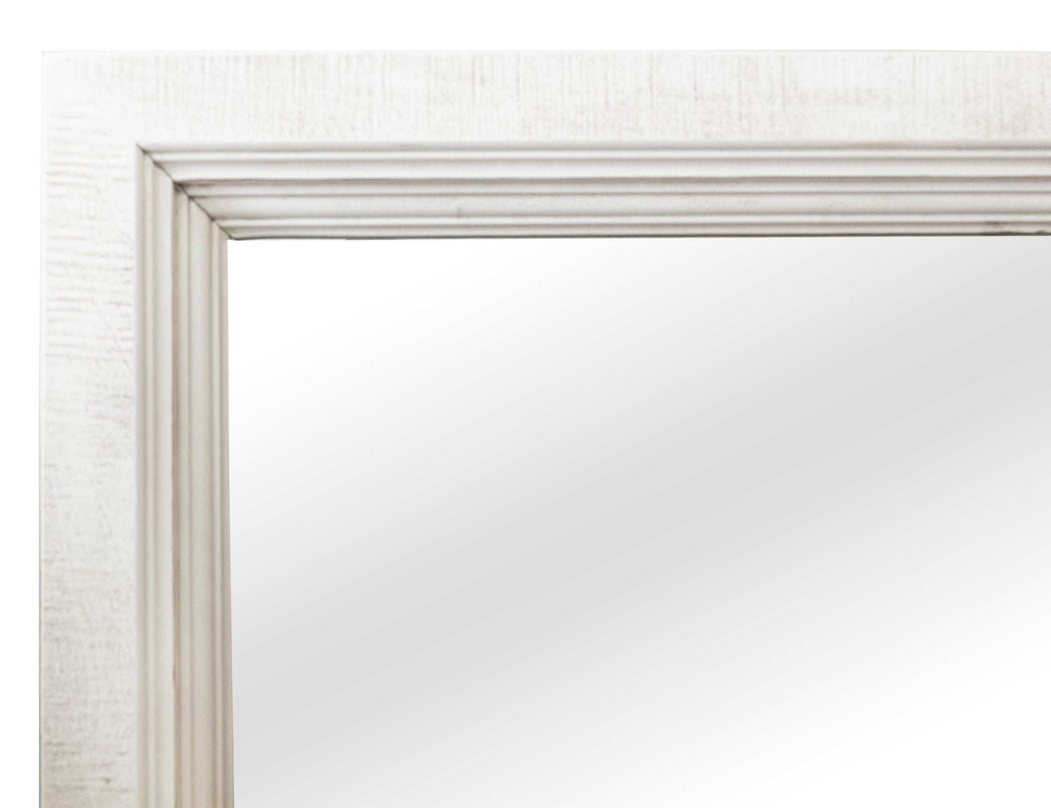Stoa - Mirror - White / Brown