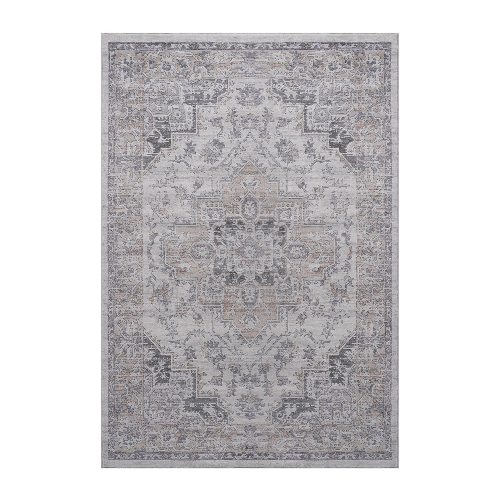 Marfi - 8' X 10' Oriental Area Rug - Ivory / Beige