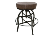 International Furniture Direct Seating - Adjustable Swivel Stool - Brown | Meri Furniture