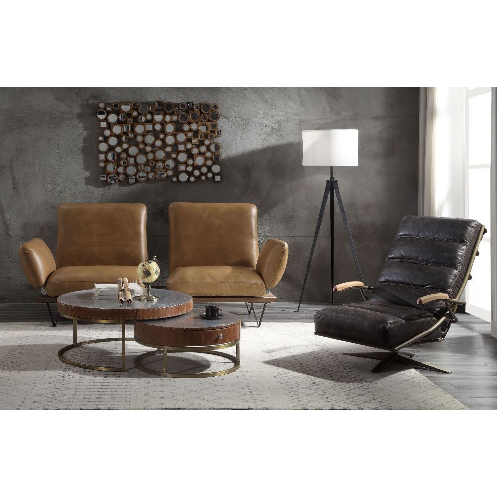 ACME Narech - Sofa - Nutmeg Top Grain Leather | Meri Furniture