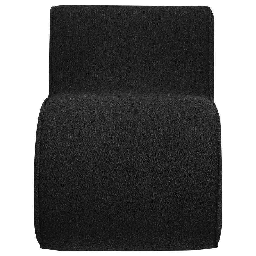 Coaster Fine Furniture Ronea - Boucle Upholstered Armless Curved Chair | Meri Furniture