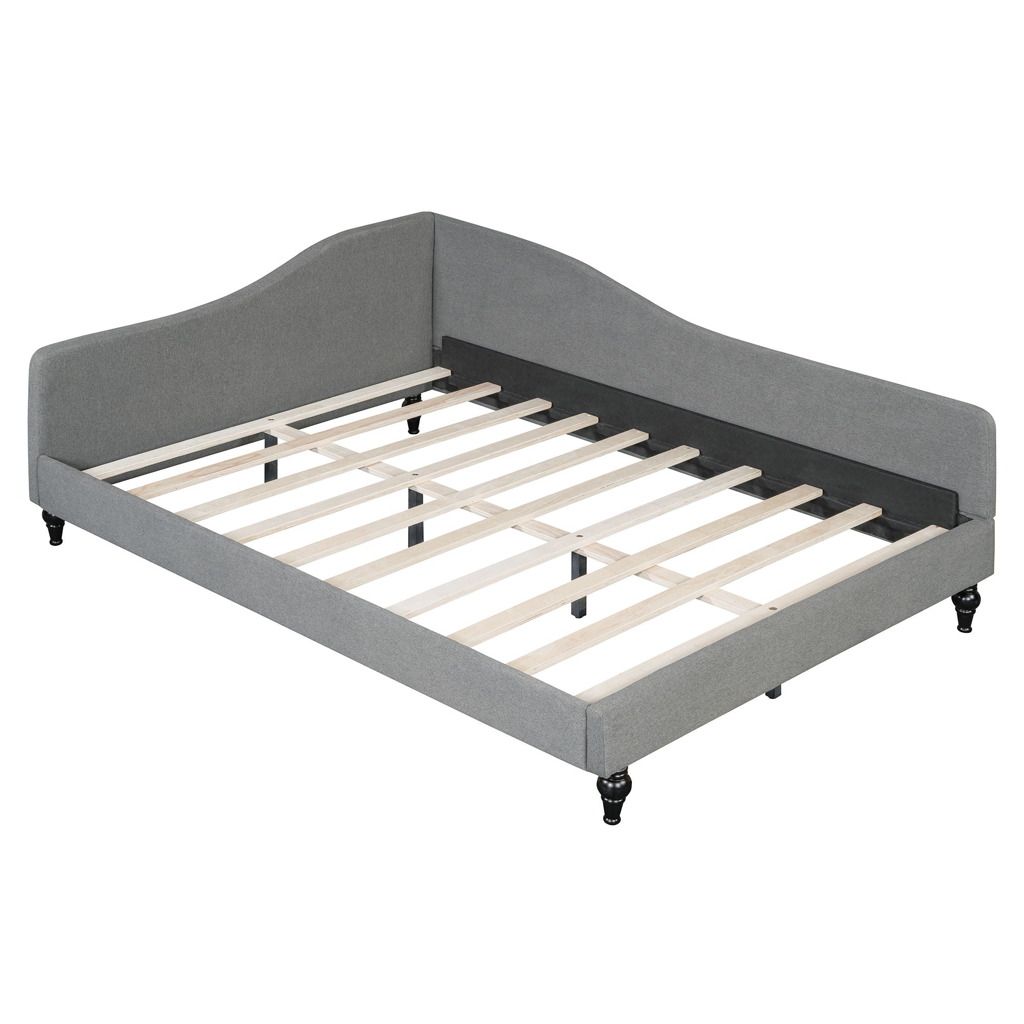 Modern L Shaped Linen Daybed With Legs