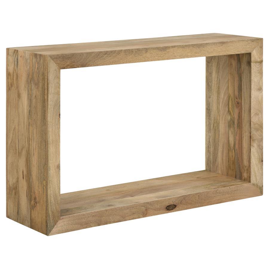 Benton - Rectangular Solid Wood Sofa Console Table - Natural