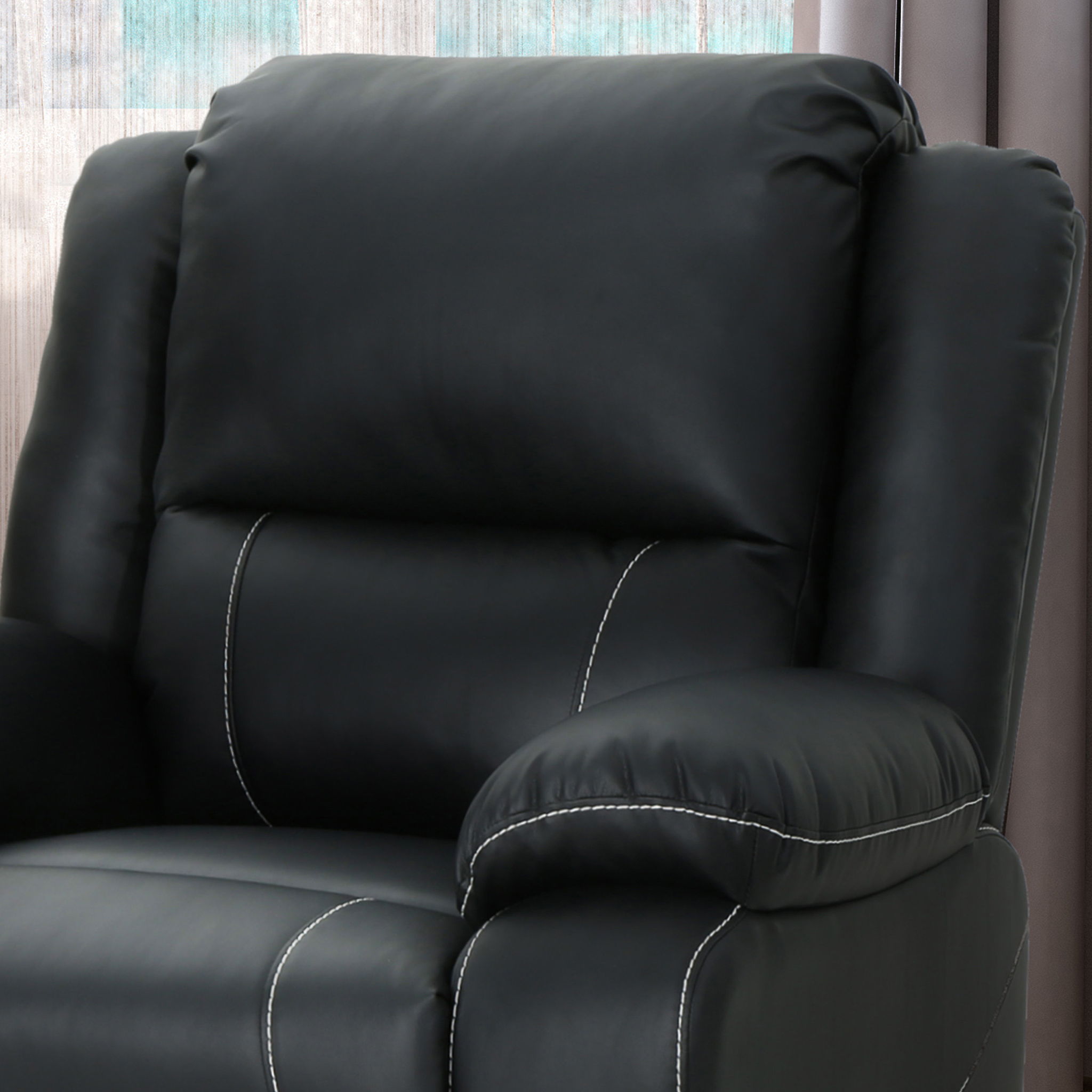 Stylish Wide Manual Swivel Standard Recliner