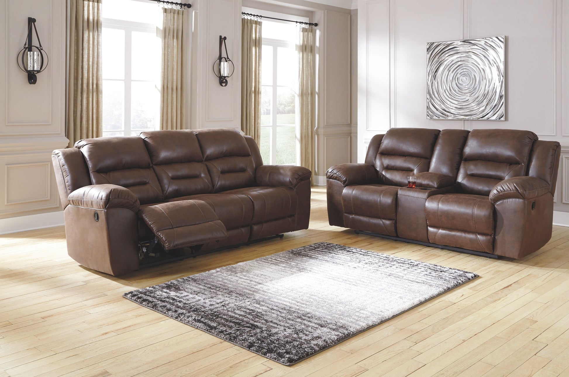Ashley Furniture Stoneland - Reclining Sofa | Meri Furniture