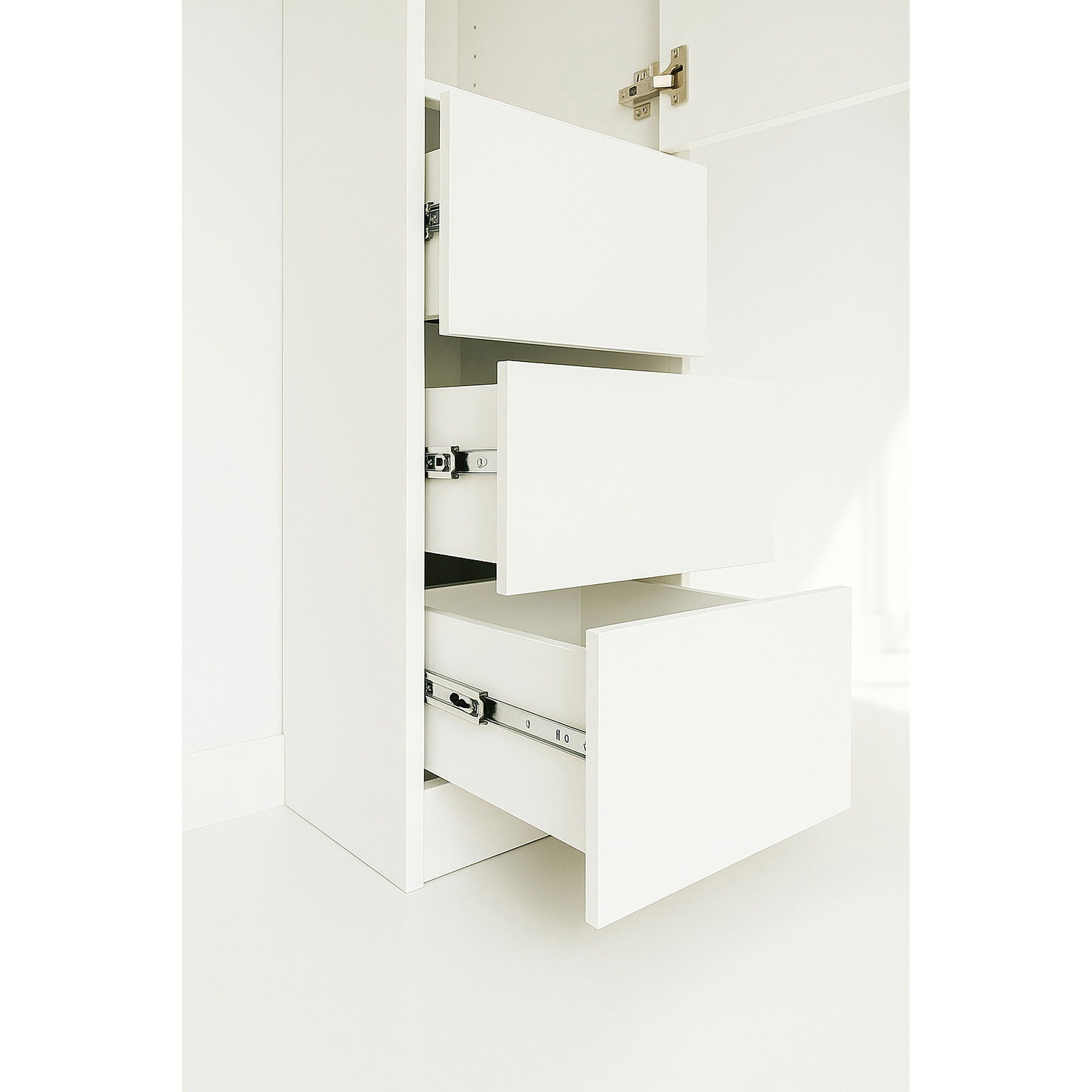 Elise - Modular Closet System With Mirror For Custom Storage Solutions - White