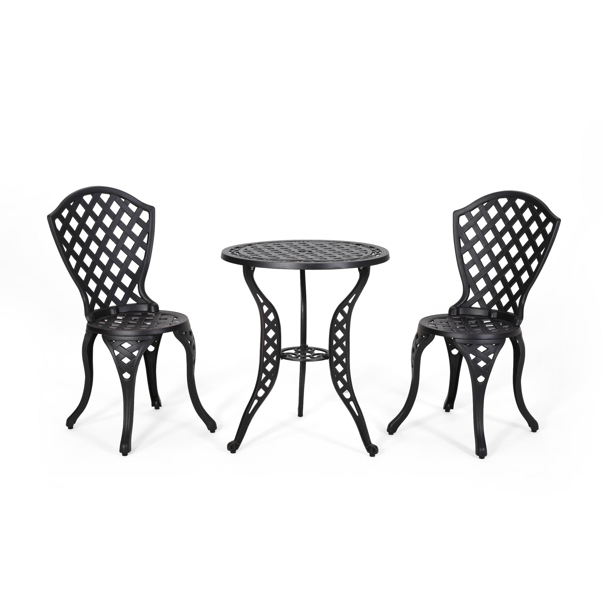 Bono Metal Bistro Set - Black