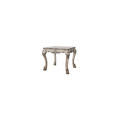 The Dresden traditional end table, reflects highly decorative details, oversized claw feet, decorative carving inlay veneers on apron, all carefully made with selected materials. This table will be the showpiece of any room environment.