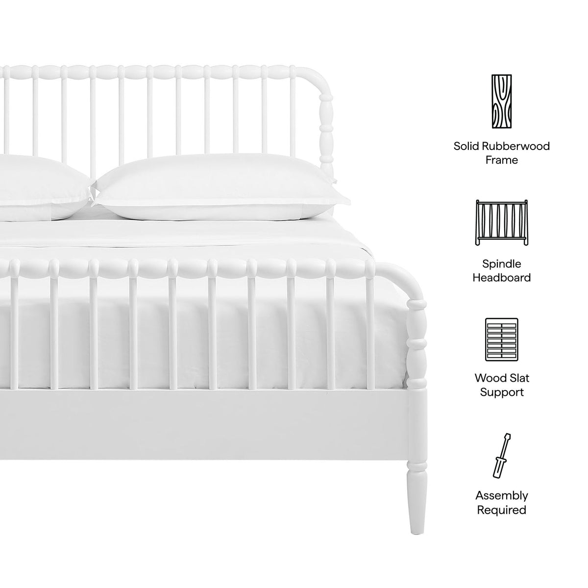 Arlette Full Size Wood Spindle Bed Frame by Modway