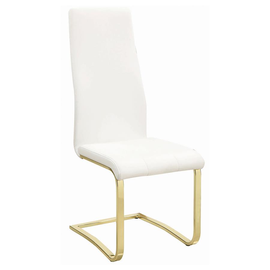Coaster Fine Furniture Montclair - Upholstered Dining Side Chair (Set of 4) - White | Meri Furniture