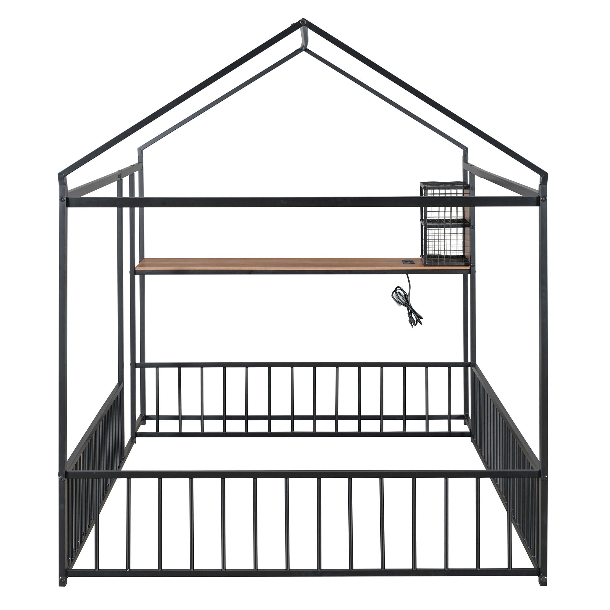 House Frame With Desk, Shelves, Power Outlets And USB Ports