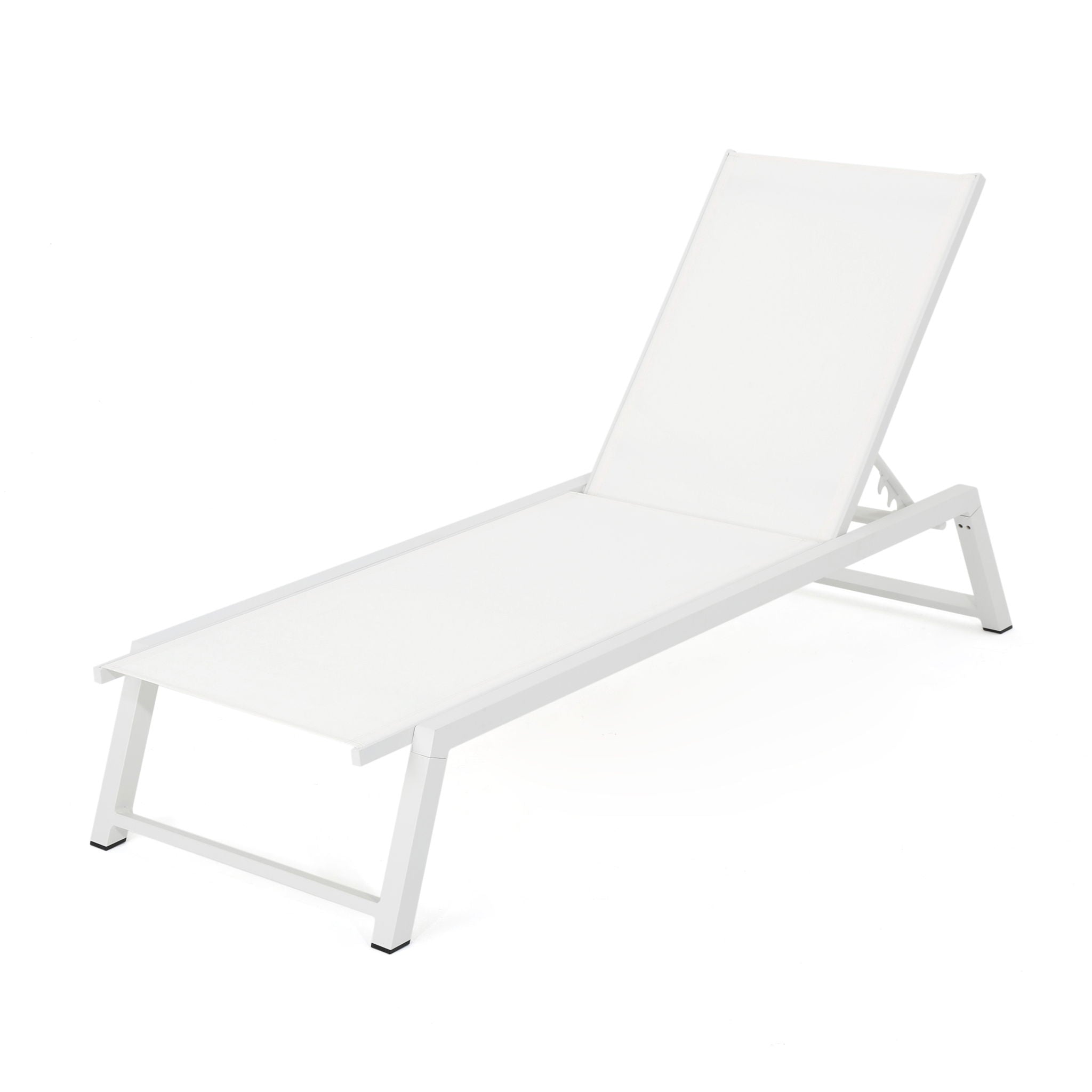 Myers - Modern Chaise Lounge Set With Adjustable Mesh Back