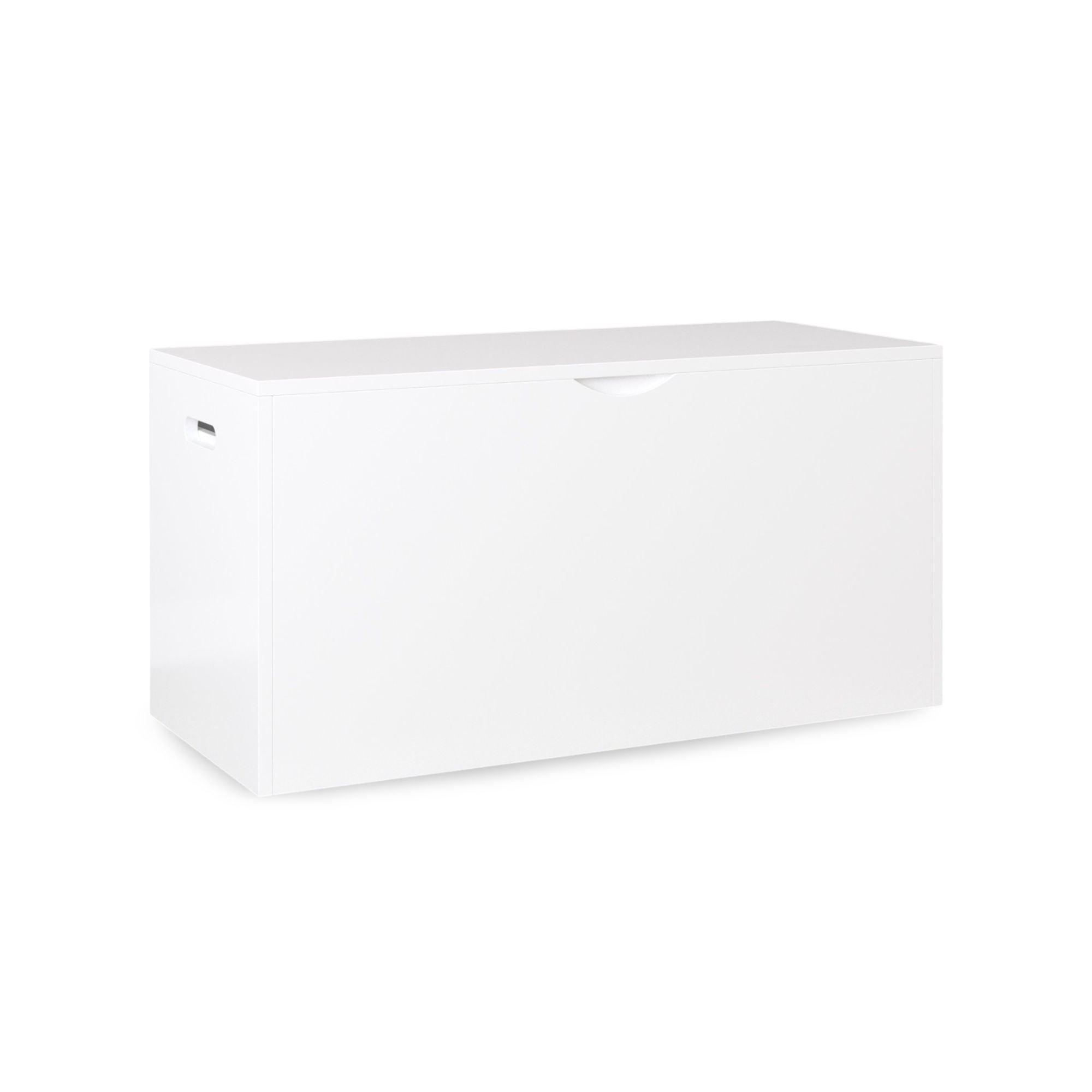 Toy Storage Organizer With Rolling Drawer, Chest With Wheels, Large Pull Out Bin For Nursery - White