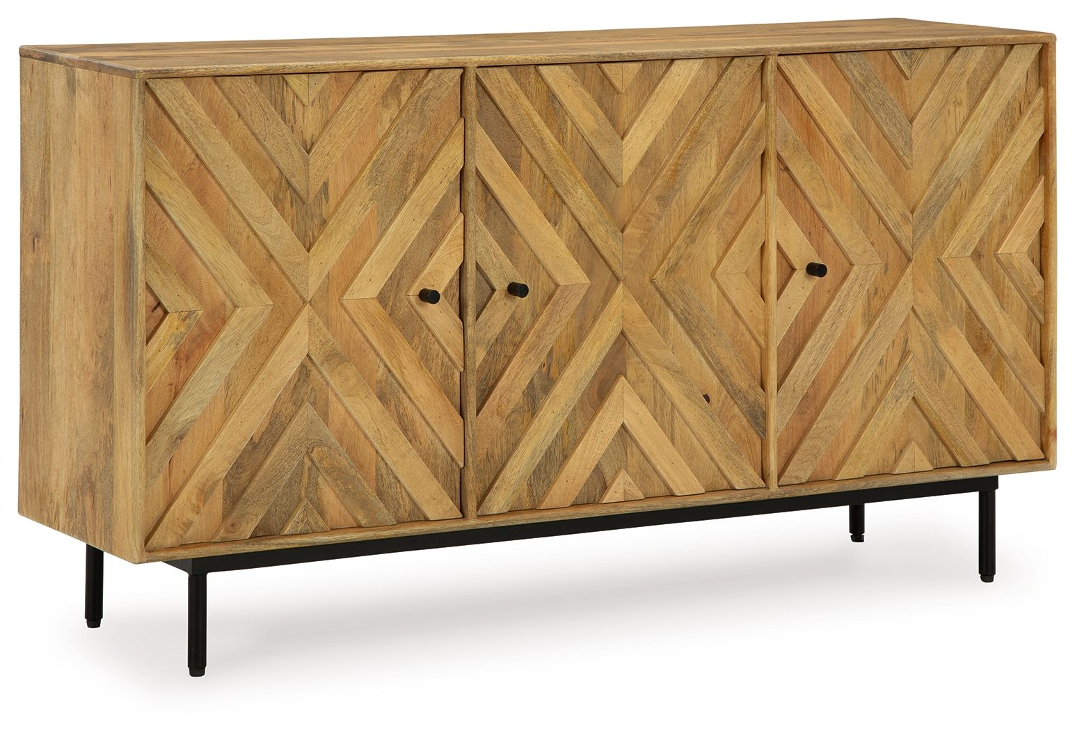 Signature Design by Ashley® Cadewick - Natural - Accent Cabinet | Meri Furniture