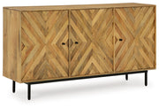 Signature Design by Ashley® Cadewick - Natural - Accent Cabinet | Meri Furniture