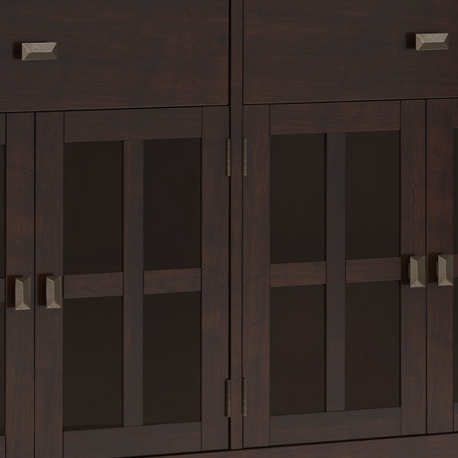 Artisan - Large 4 Door Sideboard Buffet - Dark Chestnut Brown