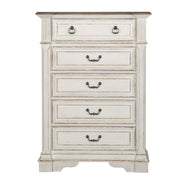 Liberty Furniture Abbey Park - 5 Drawer Chest - White | Meri Furniture