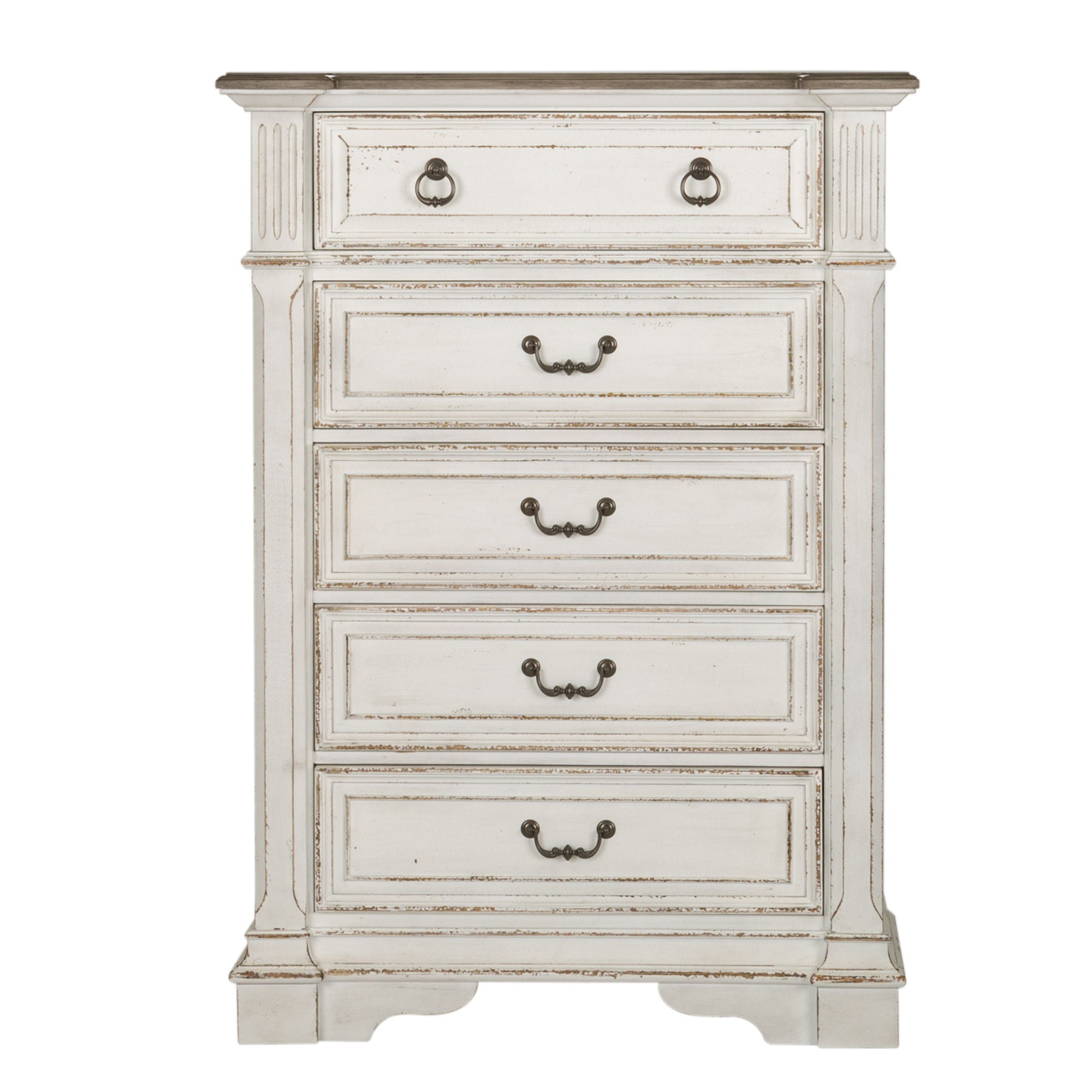 Liberty Furniture Abbey Park - 5 Drawer Chest - White | Meri Furniture