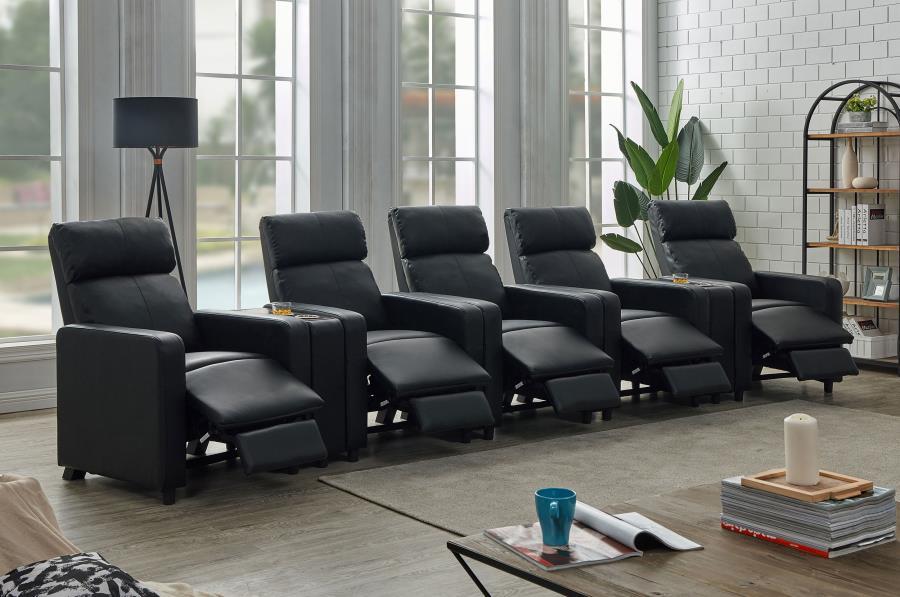 Coaster Fine Furniture Toohey - Upholstered Tufted Recliner Living Room Set | Meri Furniture
