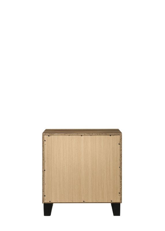 ACME Morales - Nightstand - Rustic Oak Finish | Meri Furniture
